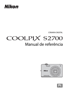 Manual Nikon Coolpix S2700 Câmara digital