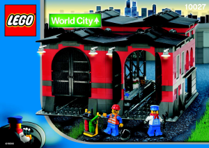 Manual de uso Lego set 10027 World City Depósito de tren