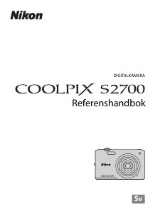 Bruksanvisning Nikon Coolpix S2700 Digitalkamera