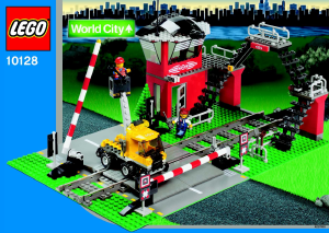 Bruksanvisning Lego set 10128 World City Järnvägskorsning