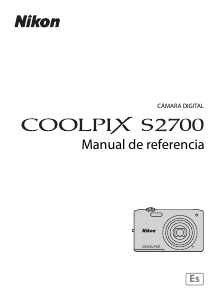 Manual de uso Nikon Coolpix S2700 Cámara digital