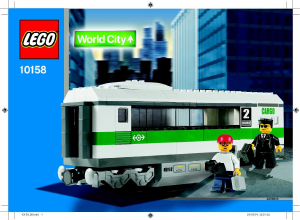 Bruksanvisning Lego set 10158 World City Höghastighetståg