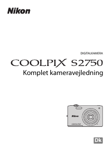 Brugsanvisning Nikon Coolpix S2750 Digitalkamera