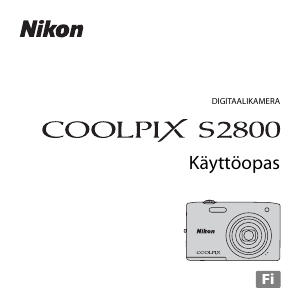 Käyttöohje Nikon Coolpix S2800 Digitaalikamera
