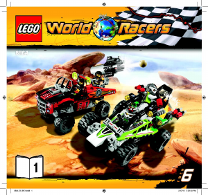 Handleiding Lego set 8864 World Racers Verwoestende woestijn