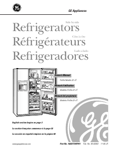 Manual GE TFX22PPDABB Fridge-Freezer