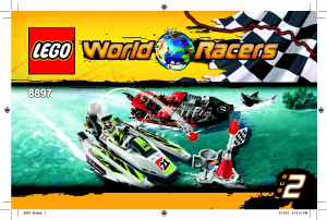 Manual de uso Lego set 8897 World Racers Arrecife tiburón