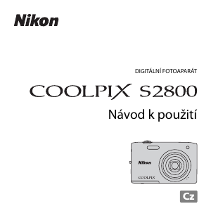 Manuál Nikon Coolpix S2800 Digitální fotoaparát