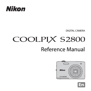 Manual Nikon Coolpix S2800 Digital Camera