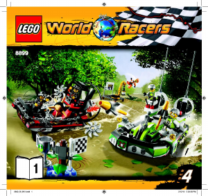 Bedienungsanleitung Lego set 8899 World Racers Gefahr im Krokodil-Sumpf