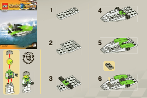 Handleiding Lego set 30031 World Racers Speedboot