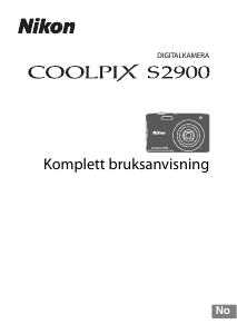 Bruksanvisning Nikon Coolpix S2900 Digitalkamera