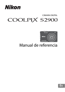 Manual de uso Nikon Coolpix S2900 Cámara digital