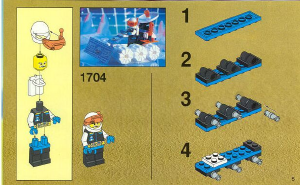 Bruksanvisning Lego set 1704 Ice Planet Satellitvagn