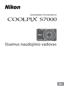 Vadovas Nikon Coolpix S7000 Skaitmeninis fotoaparatas