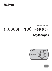 Käyttöohje Nikon Coolpix S800c Digitaalikamera