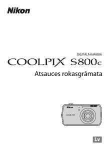 Rokasgrāmata Nikon Coolpix S800c Digitālā kamera