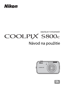 Návod Nikon Coolpix S800c Digitálna kamera