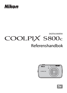 Bruksanvisning Nikon Coolpix S800c Digitalkamera