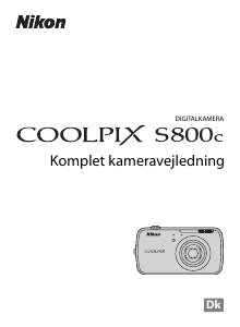Brugsanvisning Nikon Coolpix S800c Digitalkamera