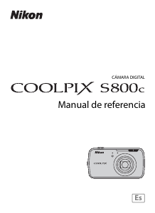 Manual de uso Nikon Coolpix S800c Cámara digital