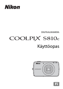 Käyttöohje Nikon Coolpix S810c Digitaalikamera