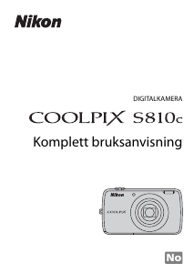 Bruksanvisning Nikon Coolpix S810c Digitalkamera