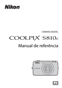 Manual Nikon Coolpix S810c Câmara digital