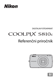 Priročnik Nikon Coolpix S810c Digitalni fotoaparat