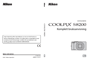 Bruksanvisning Nikon Coolpix S8200 Digitalkamera