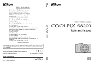 Kullanım kılavuzu Nikon Coolpix S8200 Dijital kamera