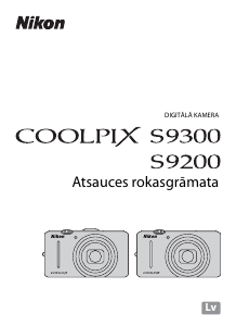 Rokasgrāmata Nikon Coolpix S9200 Digitālā kamera