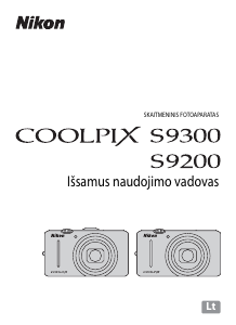 Vadovas Nikon Coolpix S9300 Skaitmeninis fotoaparatas