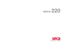 Mode d’emploi Seca 220 Pèse-personne