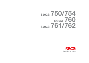 Handleiding Seca 754 Weegschaal