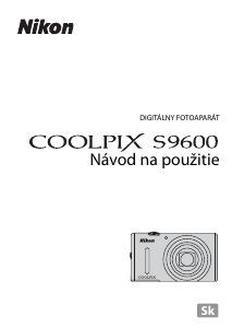 Návod Nikon Coolpix S9600 Digitálna kamera