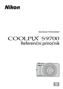 Priročnik Nikon Coolpix S9700 Digitalni fotoaparat