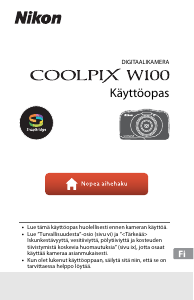 Käyttöohje Nikon Coolpix W100 Digitaalikamera