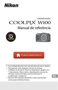 Manual Nikon Coolpix W100 Câmara digital