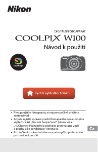 Manuál Nikon Coolpix W100 Digitální fotoaparát