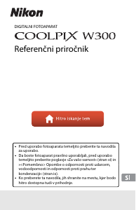 Priročnik Nikon Coolpix W300 Digitalni fotoaparat
