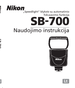 Vadovas Nikon SB-700 Blykstė
