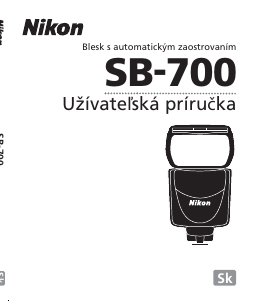 Návod Nikon SB-700 Blesk