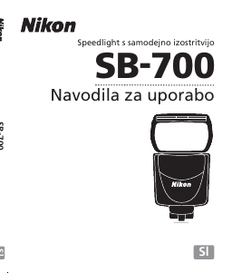 Priročnik Nikon SB-700 Bliskavica