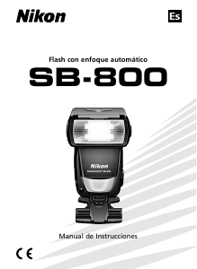 Manual de uso Nikon SB-800 Flash