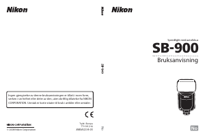 Bruksanvisning Nikon SB-900 Kamerablits
