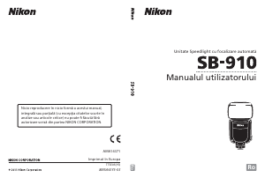 Manual Nikon SB-910 Bliț