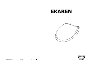 Brugsanvisning IKEA EKAREN Toiletsæde