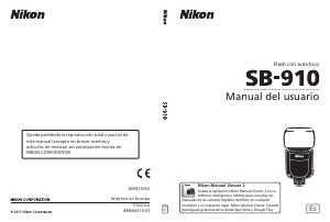 Manual de uso Nikon SB-910 Flash