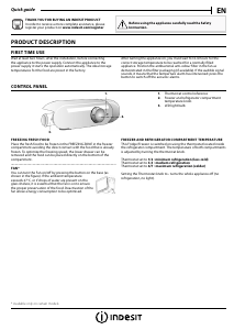 Handleiding Indesit B 18 A1 D.CN/I Koel-vries combinatie